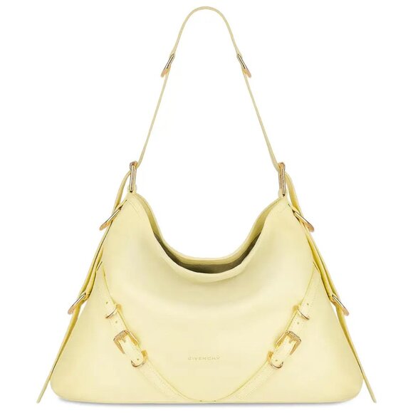 Givenchy Handbags - EUC Givenchy Voyou Medium Leather Hobo Bag in Soft Yellow